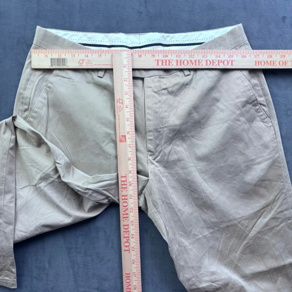 Lauren Ralph Lauren Slim Fit Chino Pants Tan Cotton Twill 33x26 Mens
